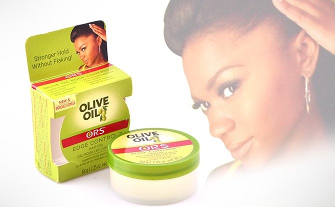 Review + Demo Olive Oil Edge Control Gel (On Natural Hair) 