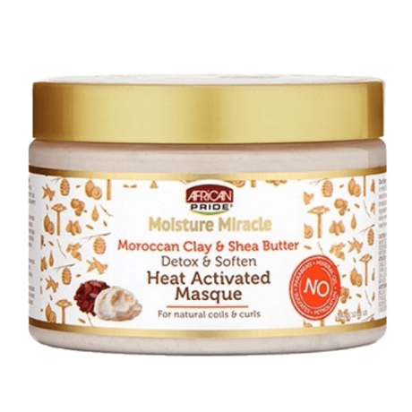 African Pride Moisture Miracle Moroccan Clay & Shea Butter Máscara