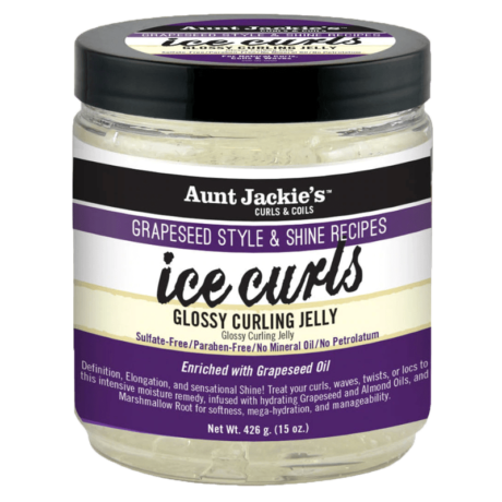 Aunt Jackie’s Grapeseed Style & Shine Recipe Ice Curls Glossy Curling Jelly
