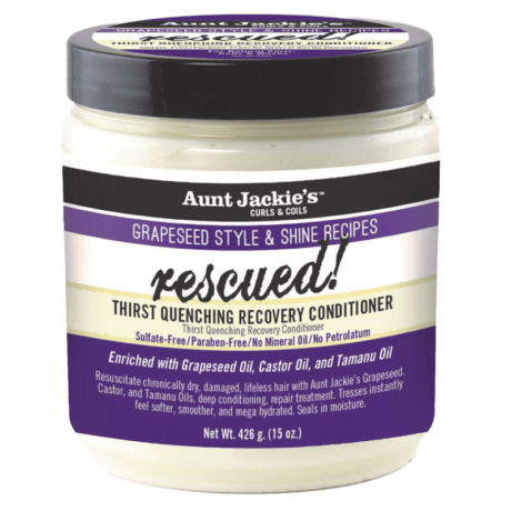 Aunt Jackie’s Grapeseed Style & Shine Recipes Rescued Recovery Conditioner