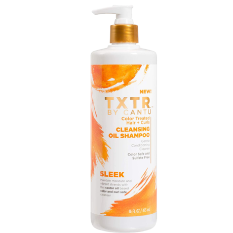 TXTR by Cantu Sleek Color Treated Hair + Curls Cleansing Oil Shampoo