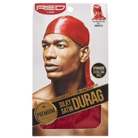 Red By Kiss Premium Quality Silky Satin Durag Red