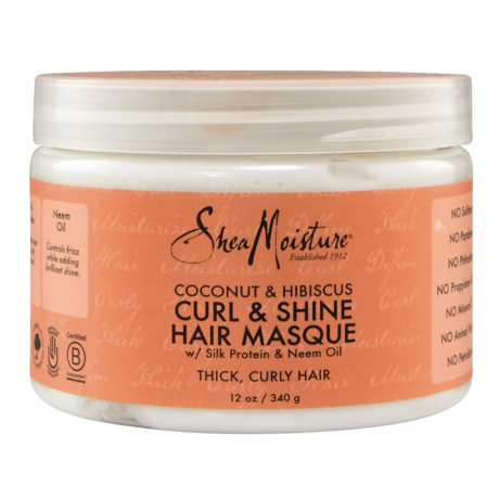 Shea Moisture Coconut And Hibiscus Curl And Shine Hair Masque copy