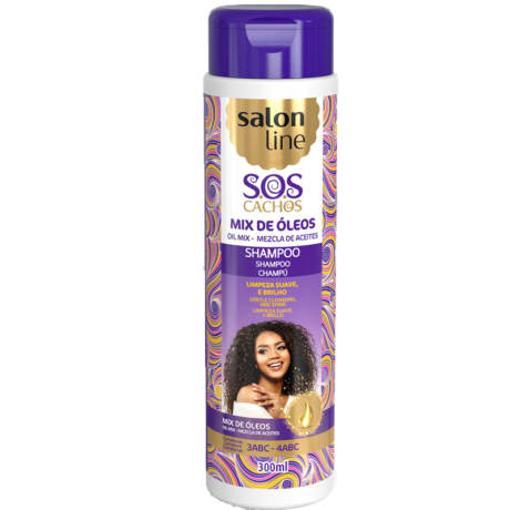 Salon Line S.O.S Cachos Mix De Óleos Shampoo Nutritivo 300ml
