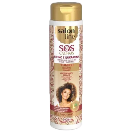 Salon Line S.O.S Cachos Rícino e Queratina Shampoo