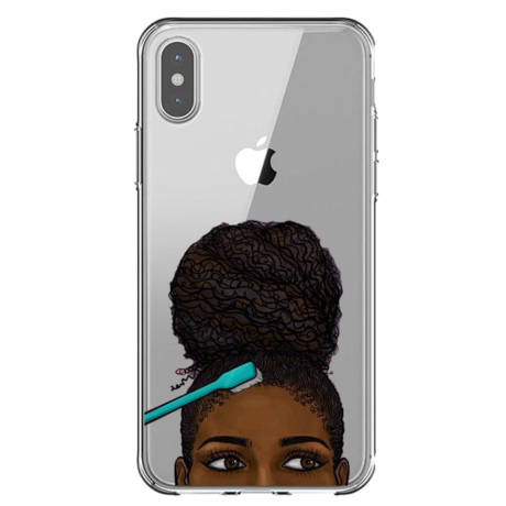 Capa de Telemóvel Afro Puff – iPhone