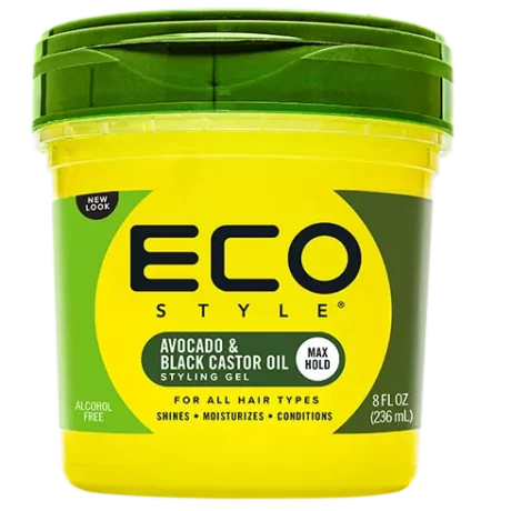 Eco Style Black Castor & Avocado Oil Gel 236ml nova embalagem