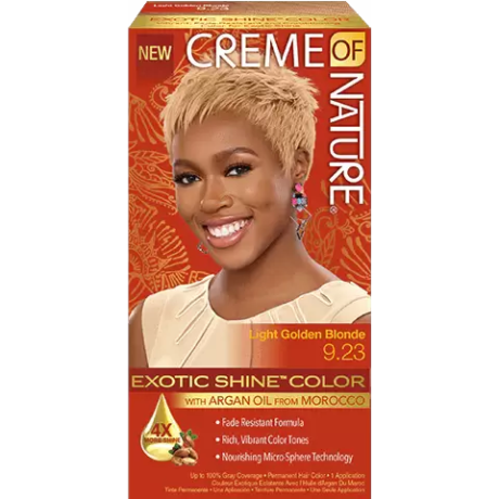 Creme Of Nature Exotic Shine Color Light Golden Blonde 9.23