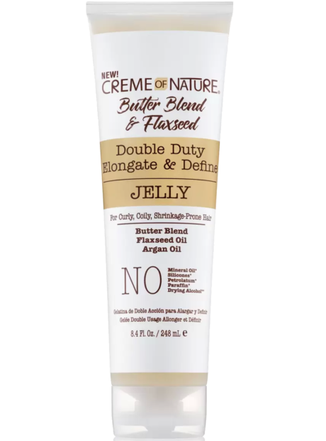 Creme of Nature Butter Blend & Flaxseed Elongate & Define Styling Cream Jelly 248ml