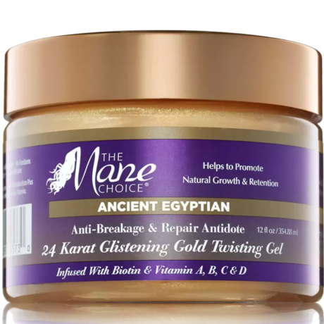 The Mane Choice Ancient Egyptian 24 Karat Glistening Gold Twisting Gel 354ml