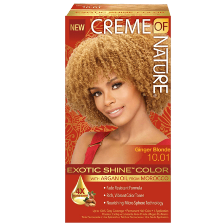 Creme of Nature Argan Oil Exotic Shine Color Ginger Blonde 10.01 – Tinta Loiro Ginger-min