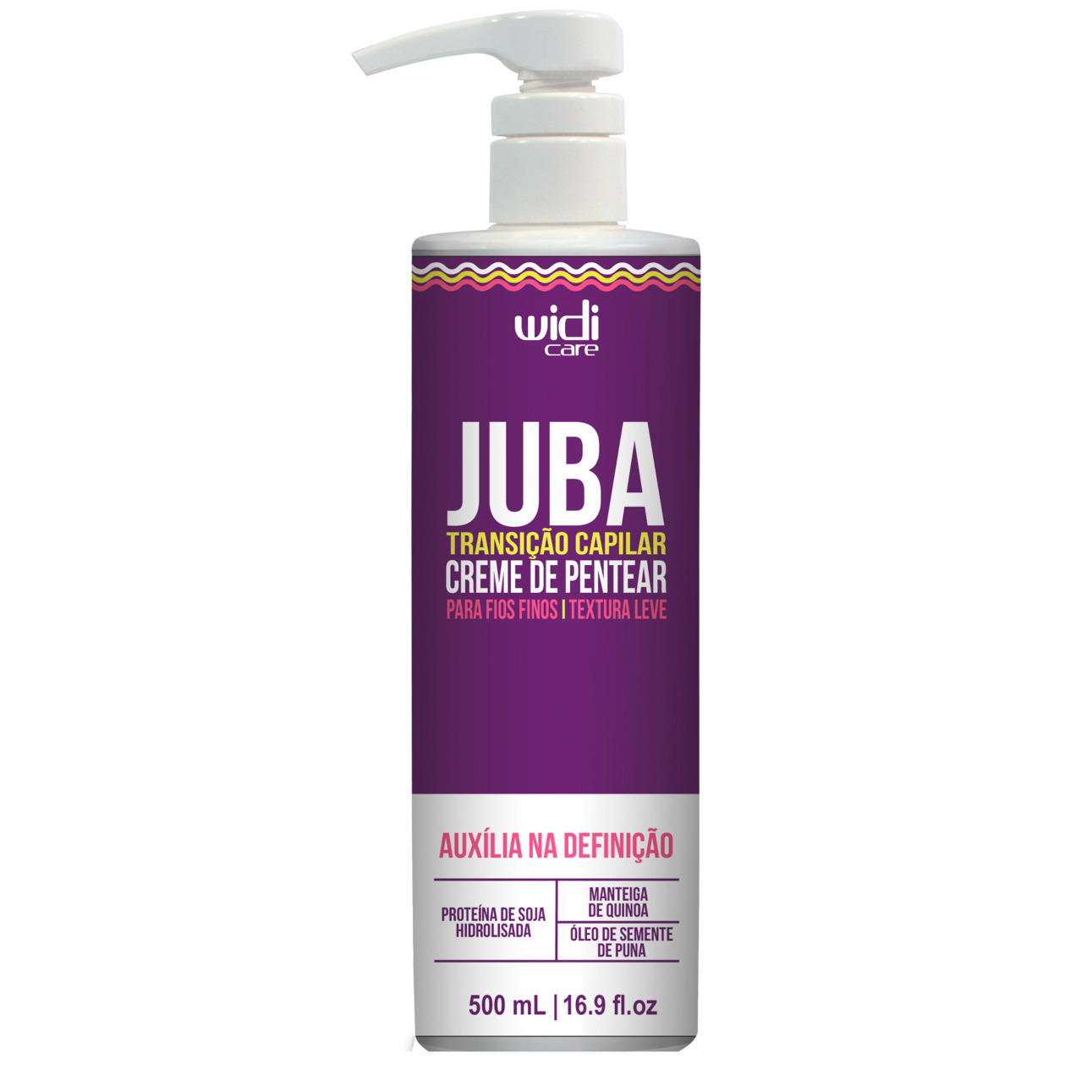 Widi Care Juba Transição Capilar Creme de Pentear Textura Leve 500ml ...